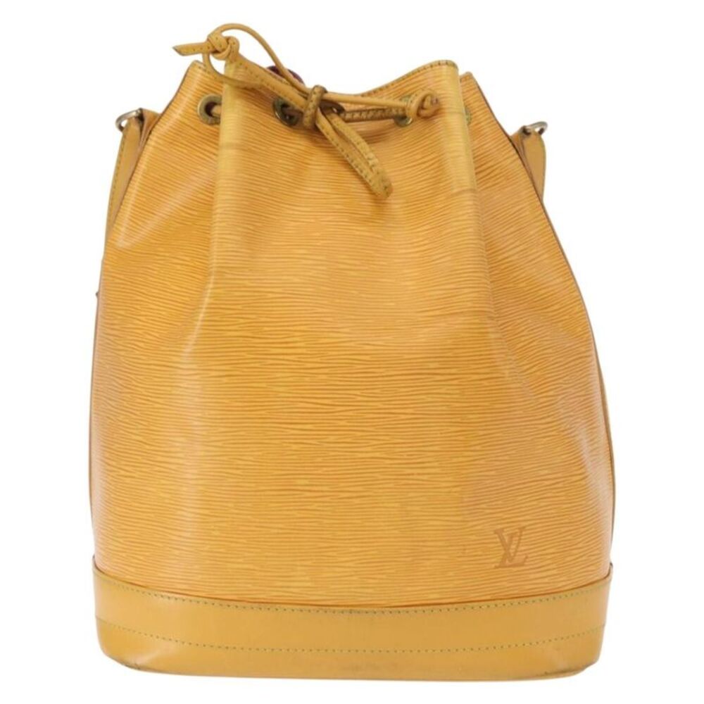 Louis Vuitton Noe Epi Leather Yellow Leather Handbag